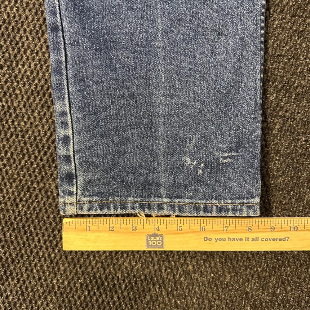 Vintage Wrangler 13MWZ Jeans Mens 38x36 Cowboy Cut USA Made Medium Wash Denim - Picture 8 of 11